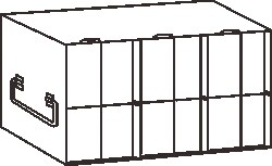 Alkali Scientific&trade; Upright Freezer Racks for 96-Well and 384-Well Plates with Locking Rod – Rack Only (72-84 Plates)