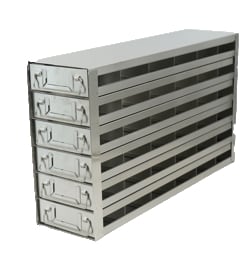 Alkali Scientific™ Upright Freezer Drawer Rack for 96 Deep-Well Microtiter Boxes; 6 x 6 Configuration, 36 Box Capacity