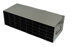 Alkali Scientific&trade; Stainless Steel Upright Freezer Rack for 80 Place Tube Boxes, 7 x 5 Configuration, 35 Box Capacity