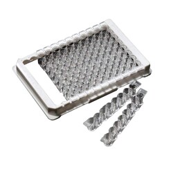 Alkali Scientific&nbsp;ASI&trade; Immunoplate Strip, 8 Well Strip, Flat Bottom, No Lid, 100/Cs, Unibinding