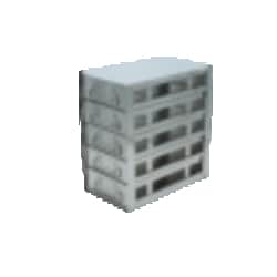 Alkali Scientific&trade; Upright Freezer Racks, 100-Cell Hinged Top Plastic Boxes, 10 Box Capacity