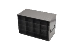 Alkali Scientific™ Upright Freezer Rack for 32/8 Flipper JR Reversible Multi-Boxes, 4 x 4 Configuration, 16 Box Capacity