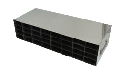 Alkali Scientific&trade; Stainless Steel Upright Freezer Rack for 80 Place Tube Boxes, 8 x 4 Configuration, 32 Box Capacity