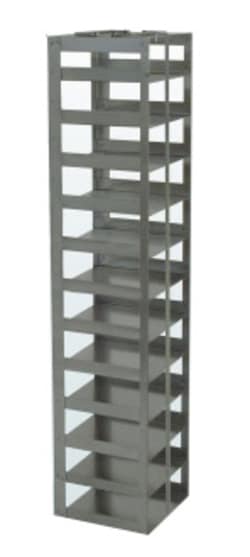 Alkali Scientific&trade; Vertical Freezer Racks for 100-Cell Hinged Plastic Boxes, Rack Only, 12 Boxes High