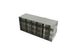 Alkali Scientific&trade; Stainless Steel Upright Freezer Rack for MATRIX Boxes, FluidX Boxes & Micronic Racks – 5 Boxes Deep x 3 Boxes High