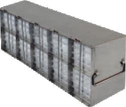 Alkali Scientific™ Upright Freezer Racks for 96-Well and 384-Well Plates with Locking Rod – Rack Only (120-140 Plates)