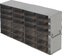 Alkali Scientific&trade; Upright Freezer Racks for 100-Cell Hinged Plastic Storage Boxes, 4x6, Holds 24 Boxes