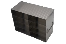 Alkali Scientific™ Upright Freezer Rack for 50-Cell 1.5ml Microtube Storage Boxes, 2x4x2 Configuration, 6 Box Capacity