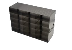 Alkali Scientific™ Upright Freezer Rack for 50-Cell 0.5ml Microtube Storage Boxes, 3x5x2 Configuration, 30 Box Capacity
