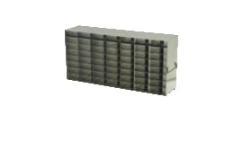 Alkali Scientific&trade; Stainless Steel Upright Freezer Rack for 25-Place Slide Boxes, 7x8, 56 Box Capacity