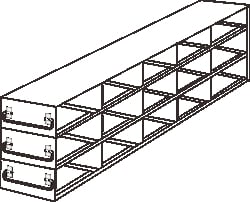 Alkali Scientific™ Upright Freezer Racks, for 60 Well & 384 Well Microtiter Plates, Holds 45 with Lids, 96 without Lids