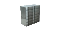 Alkali Scientific™ Upright Freezer Rack for 50-Cell 1.5ml Microtube Storage Boxes, 2x6x2 Configuration, 12 Box Capacity