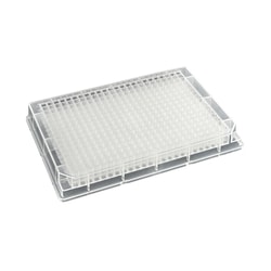 Alkali Scientific CellPro™ Deep Well Plate, 384 Square Well, 120µL, 14.6mm height, V-bottom, PP, 10 bags of 10 pieces, 100/Cs, DNase, RNase & Pyrogen-Free