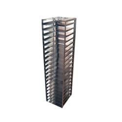 Alkali Scientific™ Vertical Freezer Rack for 100-Place Slide Boxes, Holds 20 boxes