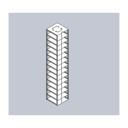 Alkali Scientific&trade; Stainless Steel Vertical Rack for SBS formatted boxes, Holds 14 boxes