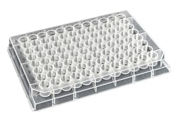Alkali Scientific CellPro™ Deep Well Plate, 96 Round Well, 0.45mL, 14.50mm height, V-bottom, Black Alphanumeric Printing, PP, 10 bags of 10 pieces, 100 / CS, Sterile