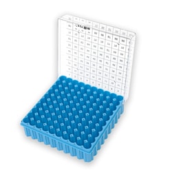 Alkali Scientific&nbsp;ASI&trade; Cryogenic Boxes with Hinged Lid and Drainage Slots, Polycarbonate (PC), 81 place (9 x 9)