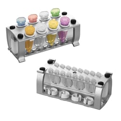 Alkali Scientific CellPro™ Magnetic Bead Separation Rack, Reversible, with Magnet Sleeve and Microtube Height Adjustment Ring