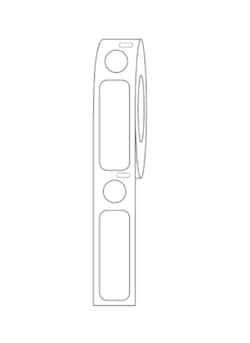 Alkali Scientific&nbsp;ASI&trade; Direct Thermal Cryo Label, 38x13mm & 9.5mm Dot for 2.0mL Tubes/Vials, 500 Sets, 1/Roll, Blue