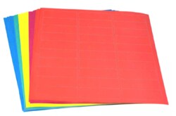 Alkali Scientific&nbsp;ASI&trade; Cryo Label Sheets, 67x25mm for Racks/Boxes, Yellow, 600 labels, 20 sheets/Cs
