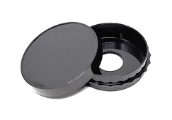 Alkali Scientific&nbsp;ASI&trade; Black Confocal Dish 35 x10mm, Easy-Grip, Adhesion Type, Sterile, Treated (Positive-Charged/ Surface Coated), 50/Cs, 22 x 22 x 0.13mm, Hole 3.14mm, PS/Flux