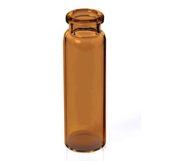Alkali Scientific 20mL AMBER Glass Crimp Top Hea