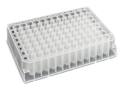 Alkali Scientific CellPro™ Deep Well Plate, 96 Round Well, 1.1mL, 27.0mm height, U-bottom, Black Alphanumeric Printing, PP, 10 bags of 5 pieces, 50 / CS, DNase, RNase & Pyrogen-Free