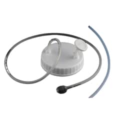 Alkali Scientific 125 mL Erlenmeyer Flask Bi-directional Transfer Cap with Silicon Tube (50cm 1/8