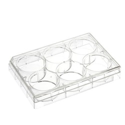 Alkali Scientific&nbsp;CellPro&trade; Low Evap 6-Well Cell Culture Plates, Flat Bottom, Sterile, 50/Case, Tissue Treated