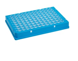 Alkali Scientific&nbsp;ProCycle&trade; Two-Component PCR Plate, 96-Well, Fully Skirted PC Frame, 0.15mL, Low Profile, Clear PP Wells, 50/pk