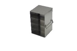 Alkali Scientific&trade; Upright Freezer Rack for 50-Cell 0.5 ml Microtube Storage Boxes, 1 x 4 x 2 Configuration, 8 Box Capacity