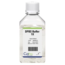 Alkali Scientific&nbsp;CellPro&trade; DPBS Buffer, 1X, with Calcium and Magnesium, 500mL, 10/Case