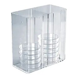 Alkali Scientific&nbsp;Petri Dish Dispenser, Acrylic, Bench Top or Wall Mountable, 1/Pk