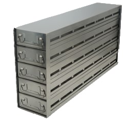 Alkali Scientific™ Upright Freezer Drawer Rack for Microtiter Plates, 7 x 5 configuration, 35 Box Capacity