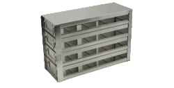 Alkali Scientific&trade; Upright Freezer Drawer Rack for 96-well & 384-well Microtiter Plates, Holds 48 with Lids, 64 without Lids, 14 1/2 x 9 11/16 x 5 7/16