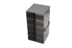 Alkali Scientific&trade; Upright Freezer Rack for 50-Cell 0.5ml Microtube Storage Boxes, 1x5x2 Configuration, 10 Box Capacity