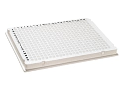 Alkali Scientific&nbsp;ProCycle&trade; 384 Well ABI-Type PCR Plates, Full Skirt Edge, A24 notch, White, 10/Pk