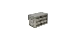 Alkali Scientific™ Upright Freezer Racks, 100-Cell Hinged Top Plastic Boxes, 6 Box Capacity