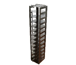 Alkali Scientific&trade; Vertical Rack for 50-Cell 0.5 mL Microtube Boxes, Holds 26 boxes,