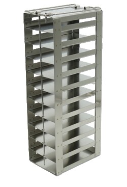 Alkali Scientific&trade; Vertical Freezer Rack for SBS Formatted Boxes, Holds 11 Boxes