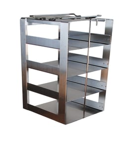 Alkali Scientific&trade; Vertical Freezer Rack for SBS Formatted Boxes, Holds 4 Boxes