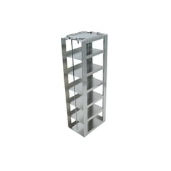 Alkali Scientific&trade; Stainless Steel Chest Freezer Rack for MATRIX Boxes, FluidX Boxes & Micronic Racks, 6 Box Capacity