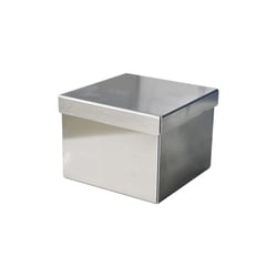 Alkali Scientific™ 3″ Stainless Steel Box for Storage of Samples or Tubes with 4 Drain Holes, 49 Cell Divider