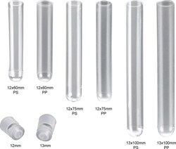 Alkali Scientific&nbsp;CellPro&trade; Disposable Test Tubes, PS, 13 × 100mm, 8ml, 3000/Case