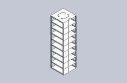 Alkali Scientific&nbsp;Stainless Steel Freezer Racks