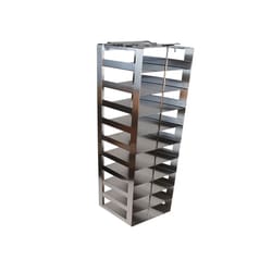 Alkali Scientific&trade; Stainless Steel Vertical Rack for SBS formatted boxes, Holds 9 boxes