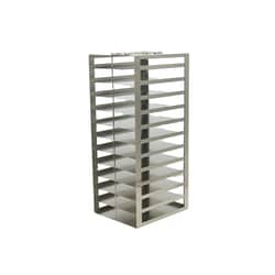 Alkali Scientific&trade; Vertical Freezer Rack for 100-Place Slide Boxes, Holds 12 boxes