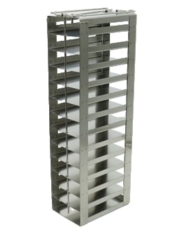 Alkali Scientific™ Vertical Freezer Rack for SBS Formatted Boxes, Holds 13 Boxes