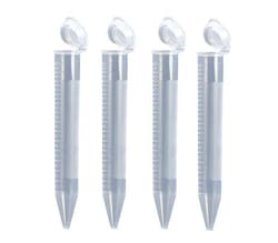 Alkali Scientific ASI™ 15mL Conical Centrifuge Tube, Snap Cap, PP/HDPE, Sterile, Non-Pyrogenic, Non-Cytotoxic, DNase/RNase Free, 500/Cs, In Racks