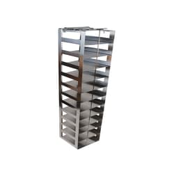 Alkali Scientific&trade; Stainless Steel Vertical Rack for SBS formatted boxes, Holds 12 boxes